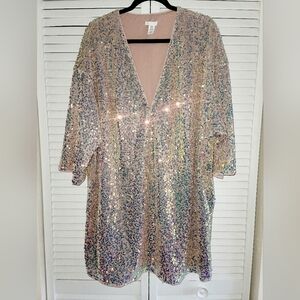 H&M Glittery Sequined Dress